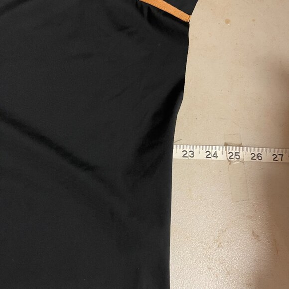 🏁 Lysse New York Black Contrast Stripe Tunic Top (Size M) - Picture 7 of 9